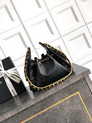 Chanel Mini 25 Handbag Black Caviar 22x20x12.5cm - 3