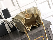 Chanel Mini 25 Handbag Gold Caviar 22x20x12.5cm - 4