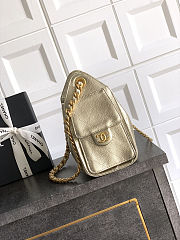 Chanel Mini 25 Handbag Gold Caviar 22x20x12.5cm - 3