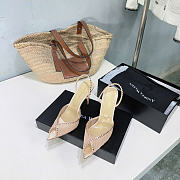 Andrea Wazen 105mm Kay crystal-embellished Slingback - 4