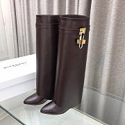 Givenchy Shark Lock Boot Dark Brown - 3