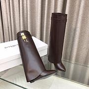 Givenchy Shark Lock Boot Dark Brown - 2