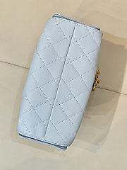 Chanel Mini 25 Handbag Blue Caviar 22x20x12.5cm - 5
