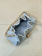 Chanel Mini 25 Handbag Blue Caviar 22x20x12.5cm - 2