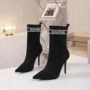 Balmain Skye 95mm ankle boots Black - 1