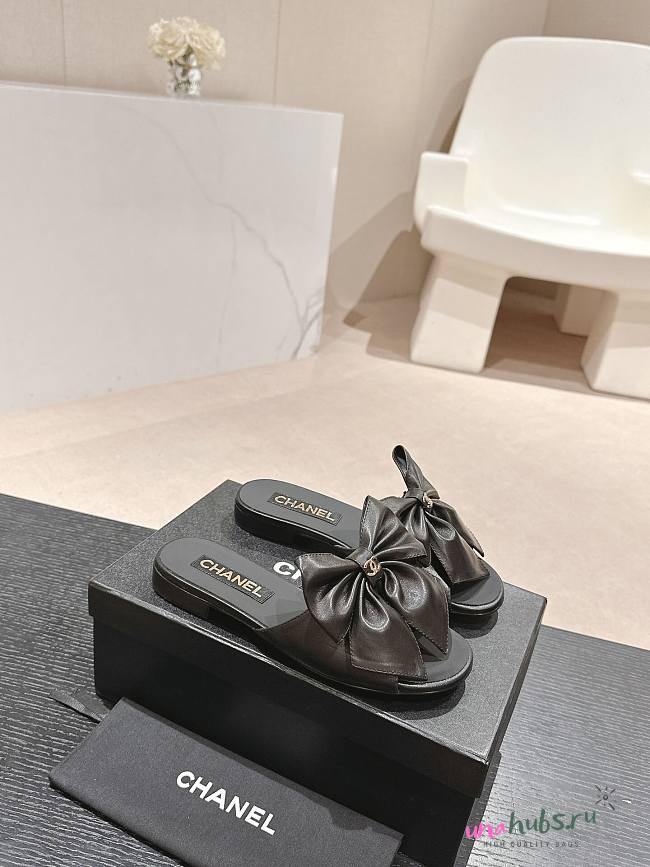 Chanel Black Slides 02 - 1