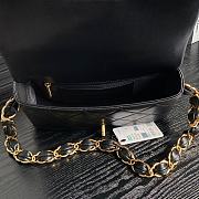 Chanel Flap Bag Black Lambskin Gold 26x17x8cm - 2