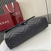 Gucci GG Marmont large shoulder bag black 37.5x21x9cm - 5