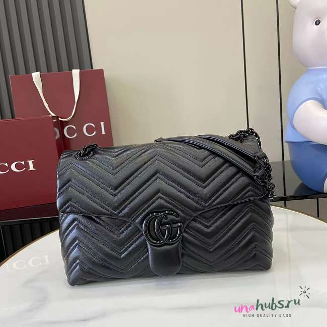 Gucci GG Marmont medium shoulder bag black 31x17x8cm - 1