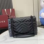 Gucci GG Marmont medium shoulder bag black 31x17x8cm - 3