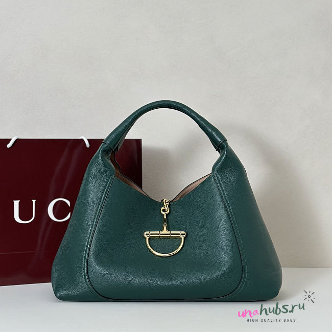 Gucci Softbit Shoulder Bag Green 46x26x16cm - 1