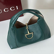 Gucci Softbit Shoulder Bag Green 46x26x16cm - 2