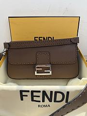 Fendi Baguette Bag Dark Brown 26x13x6cm - 1