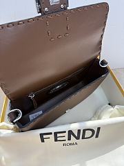 Fendi Baguette Bag Dark Brown 26x13x6cm - 2
