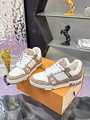 Louis Vuitton LV Trainer White Beige Sneaker - 4