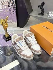 Louis Vuitton LV Trainer White Beige Sneaker - 2