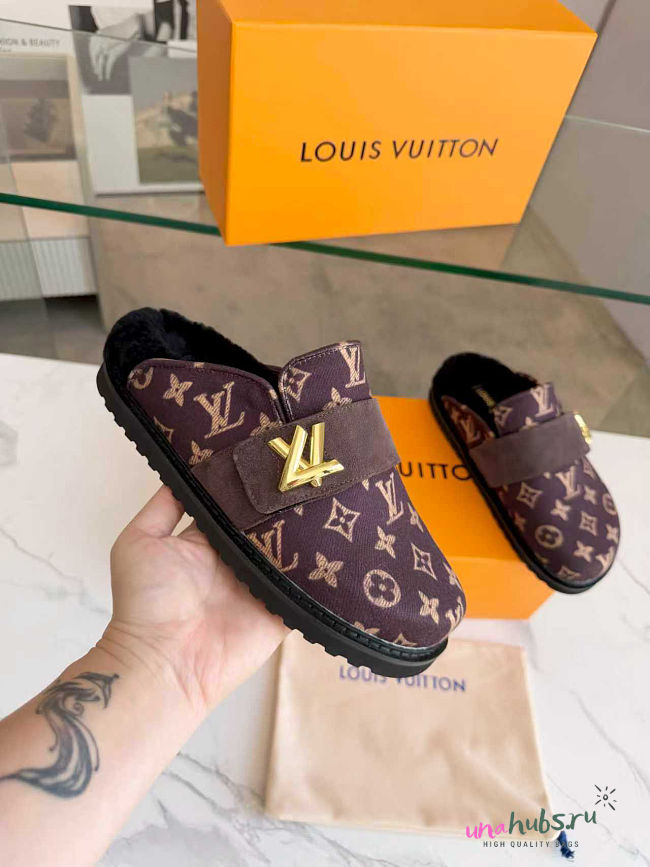 Louis Vuitton LV Cosy Comfort Brown Clog - 1