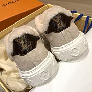 Louis Vuitton Time Out Low Top Beige Sneaker - 4