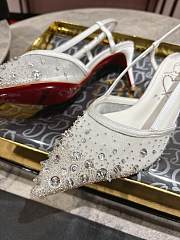 Christian Louboutin Miss Z Sparkling Slingback Pumps 6cm - 2