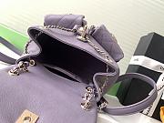 Chanel Backpack Purple Caviar 21x20x12cm - 4