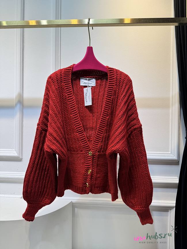 schiaparelli red Cardigan - 1