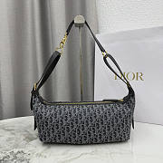 Dior D-Journey Bag Oblique Grey 33x16x15cm - 1