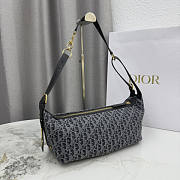 Dior D-Journey Bag Oblique Grey 33x16x15cm - 3