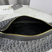 Dior D-Journey Bag Oblique Grey 33x16x15cm - 2