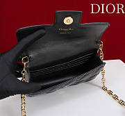 Dior Jolie Mini Bag Black Cannage Lambskin 21x11.5x4.5cm - 5