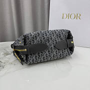 Dior D-Journey Bag Oblique Grey 25.5x14.5x14cm - 5