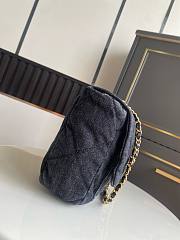 Chanel Flap Bag Denim Black 27x18x8cm - 5
