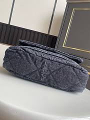 Chanel Flap Bag Denim Black 27x18x8cm - 2