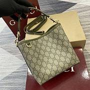 Gucci GG Emblem small bucket bag green 19x18x11cm - 5