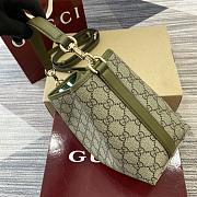 Gucci GG Emblem small bucket bag green 19x18x11cm - 4