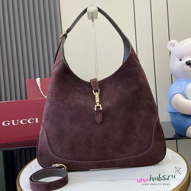 Gucci Jackie Giorno shoulder bag dark brown 44x33x7cm - 1