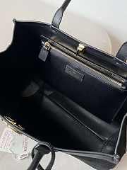Valentino Garavani Suede Tote Bag Black 38x28x15cm - 4