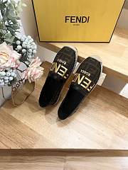 Fendi FF Jacquard Fabric Roma Espadrilles Flat - 4