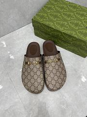 GUCCI GG SUPREME HORSEBIT SLIPPER - 5