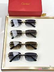 Cartier Rectangle-Rimless Sunglasses - 2