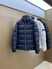 Dior Oblique Down Jacket Blue Technical Jacquard  - 1