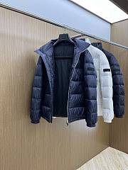 Dior Oblique Down Jacket Blue Technical Jacquard  - 3