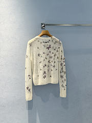 Dior Embroidered Sweater White Alpaca - 3
