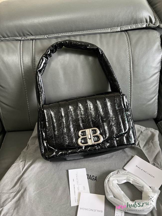 Balenciaga Monaco Small Sling Black Bag 27x16x10cm - 1