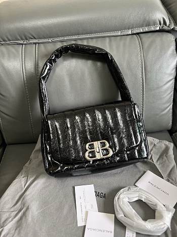 Balenciaga Monaco Small Sling Black Bag 27x16x10cm