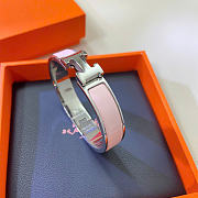 Hermes H Clic Bracelet Pink - 4