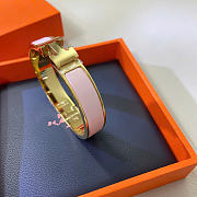 Hermes H Clic Bracelet Pink - 2