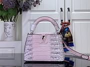 Louis Vuitton Mini Capucines Pink Crocodile 21x14x8cm - 1