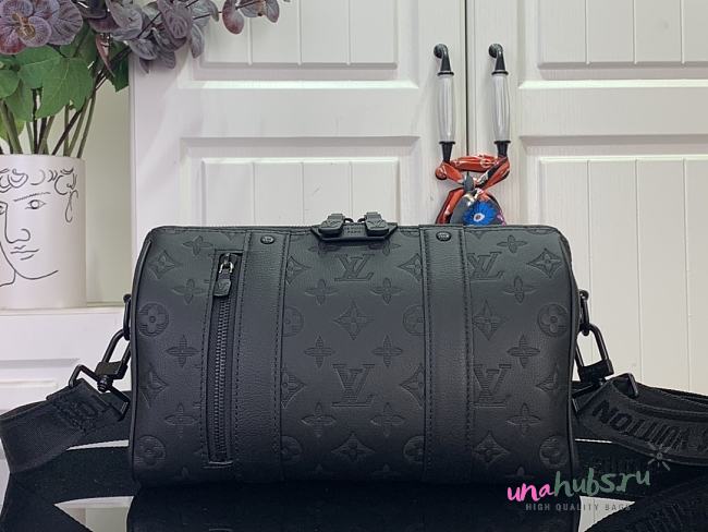 Louis Vuitton City Keepall Monogram Shadow 27.5x16.5x15cm - 1