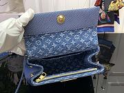 Louis Vuitton Cluny Mini Epi Leather Blue 20x16x7.5cm - 2