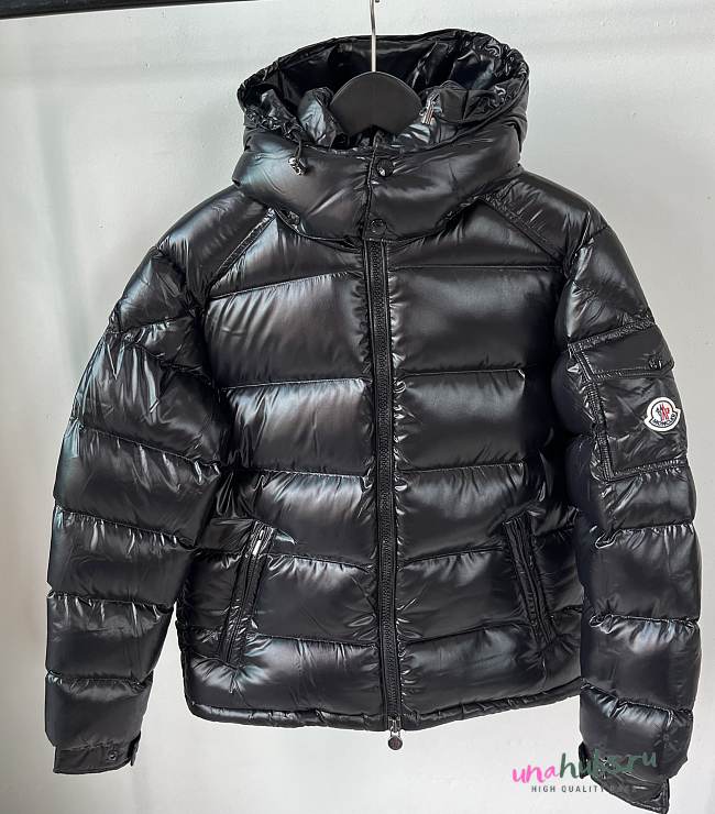 Moncler Black Winter Coat  - 1